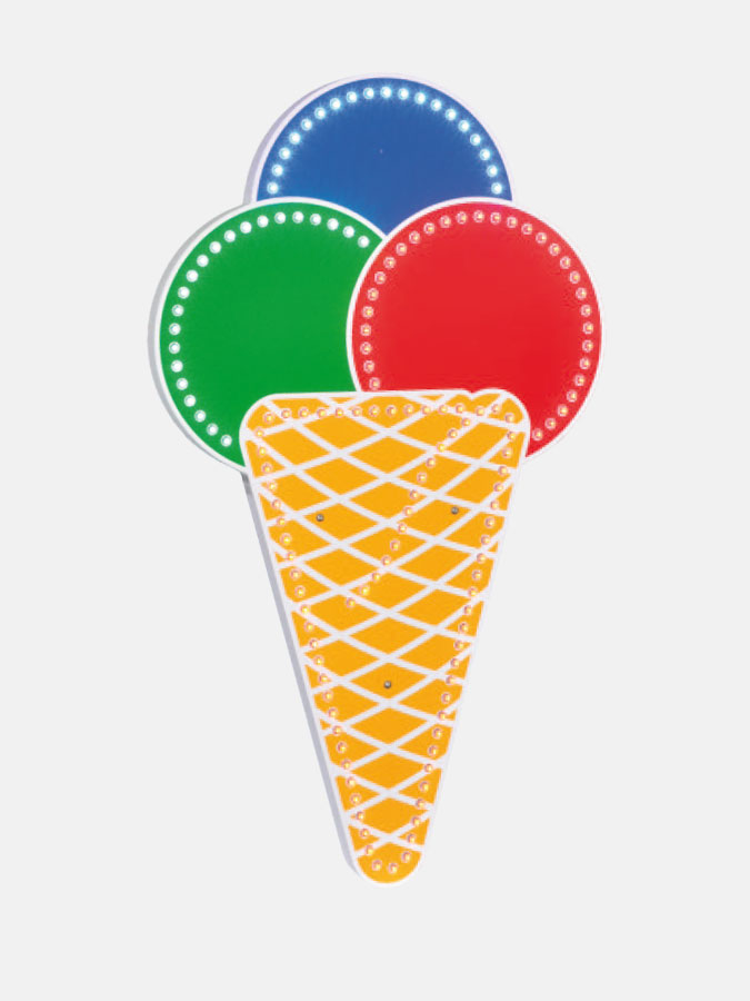 Ice-cream cone visible LED - Art.0753