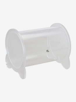 Transparent plexiglass cylindrical box - Art. 2360