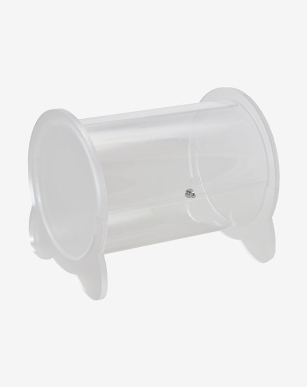 Transparent plexiglass cylindrical box - Art. 2360